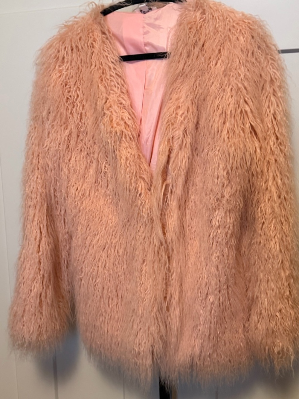 Pink Faux Fur Jacket